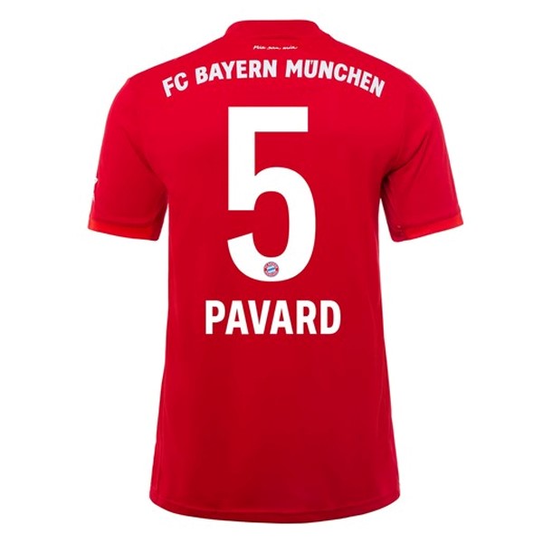Camiseta Bayern Munich NO.5 Pavard Primera equipación 2019-2020 Rojo